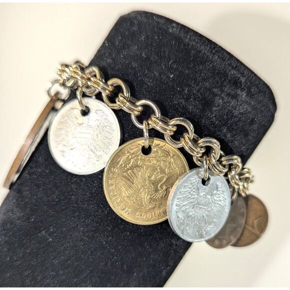 Coin Bracelet Varied Countries - Picture 8 of 9
